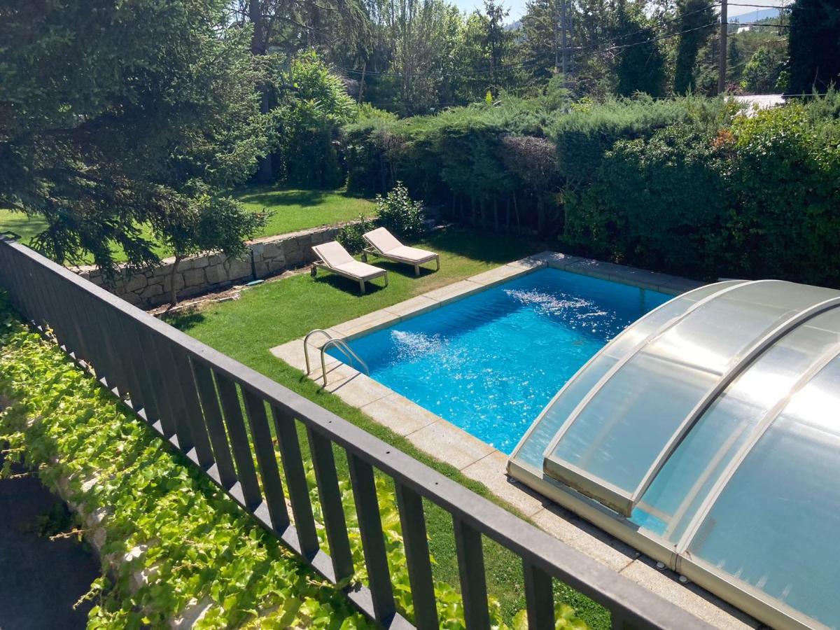 Los Cedros, Gran Chalet Con Piscina Y Apartamento En Navacerrada Eksteriør bilde